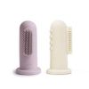 Periuta pentru gingii Mushie Soft Lilac & Ivory (2 buc) 