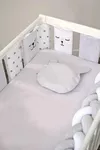 купить Бортик для кроватки Veres 154.05.15 Комплект Фэнс-бампер Summer Kitty White (6ед) в Кишинёве 