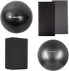 cumpără Echipament pentru yoga inSPORTline 13280 Set yoga black minge pilates/fitball/bloc/saltea (4 buc) în Chișinău 