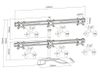 Table/desk stand for 6 monitors Reflecta PLANO DeskStand 23-1010 S, 13"-23", 100x100, 8kg/bracket. 
