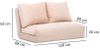 купить Диван Trendy Taida Crema 68x62x120cm в Кишинёве 