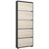 купить Полка для обуви Mobildor-Lux Leo Slim 50x16x203H cm Anthracite/Sonoma в Кишинёве 