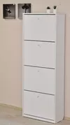 купить Полка для обуви Fabrik Home Тумба для обуви 4 дверцы / 800 белый ясень в Кишинёве 