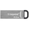 купить Память USB Flash 64GB Flash Drive Kingston DTKN/64GB DataTraveler Kyson Silver, Metal casing, USB3.2,  Compact and lightweight (Read 200 MByte/s) (memorie portabila Flash USB/внешний накопитель флеш память USB) в Кишинёве 