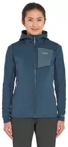 купить Одежда для спорта Rab Jacheta dame Superflux Hoody Tempest Blue 12 (QFG-14-TMB-12) в Кишинёве 