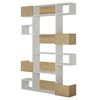 купить Офисный стеллаж Trendy Niho, Alb, Stejar 120x171x20cm, raft de carti в Кишинёве 