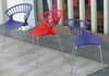 купить Стул Papatya Tiara - seat purple / legs chrome в Кишинёве 