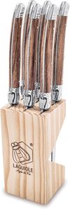cumpără Set cuțite Laguiole Premium Line 6 Steak Knives Classic Wood set 6 buc cu suport în Chișinău 