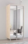 купить Шкаф Mobildor-Lux Раздвижные зеркальные двери Aron-P (100x60x230H см) Sonoma в Кишинёве 