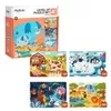 купить Головоломка Mideer CT1449 Puzzle Animăluțe, 4 în 1 в Кишинёве 