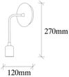 cumpără Candelabru de perete Trendy Lampa de perete Dartini-MR-888 12x27x6cm în Chișinău 