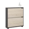 купить Полка для обуви Mobildor-Lux Leo Slim 100x16x86H cm Anthracite/Sonoma в Кишинёве 