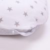 cumpără Pernă pentru gravide și mame care alăptează Veres 302.02.3 Comfort Velour stars grey 150*57 în Chișinău 