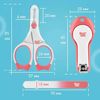 cumpără Set pentru îngrijirea bebeluşului Roxy Kids RPS-004-P Маникюрный набор ножницы-кусачки-пилочка, коралловый în Chișinău 