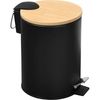 купить Урна для мусора Kesper 90166 Caldare gunoi 3L metal negru в Кишинёве 