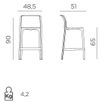 купить Барный стул Nardi NET STOOL MINI BIANCO 40356.00.000 в Кишинёве 