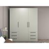 купить Шкаф Bayro Serenity 1800x2200x518 trend grey cu 6 sertare в Кишинёве 