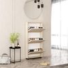 купить Полка для обуви Mobildor-Lux Leo Slim 60x16x125H cm Sonoma в Кишинёве 