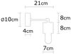 cumpără Candelabru de perete Trendy Lampa de perete Xanthos-N-865 10x16x10cm în Chișinău 