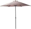 cumpără Umbrelă de gradină Holland 57448 Umbrela de soare D230cm, 6 spite arcuite, marou-gri, husa în Chișinău 