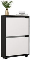 cumpără Raft pentru încălțăminte Mobildor-Lux Leo Slim 100x16x86H cm Anthracite/White în Chișinău 