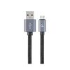 cumpără Gembird CCB-mUSB2B-AMCM-6, Black, 1.8m, Cable USB2.0/Type-C Cotton braided  USB 2.0 A-plug to type-C plug, blister în Chișinău 