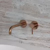 купить Смеситель для умывальника Omnires Baterie Y (Lavoar din perete 19-21cm) Brushed Copper Y1215HLCPB в Кишинёве 
