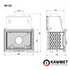 Каминная топка KAWMET W1 CO 18,7 kW с водяным контуром