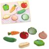 cumpără Puzzle Viga 44703 Puzzle tactil-inserție Legume, 7elem în Chișinău 