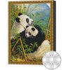 купить Картина по номерам Art Gallery QB200701 Mozaic cu diamante patrate 40x50cm Ursii panda in padure de bambus в Кишинёве 