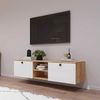 купить Тумба напольная для TV Mobildor-Lux ZEN (160x35x38H cm) Sonoma/Alb в Кишинёве 