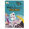 купить Набор для творчества As Kids 1038-11040 Happi Hobbi Art Journal Fluo Pen в Кишинёве 