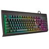 cumpără Tastatura gaming SVEN KB-G8400 Programmable Gaming Keyboard, membrane with tactile feedback,104 keys, 12Fn\keys, Customizable RGB backlight, 1.8m durable braided cable, USB, Black, Rus/Ukr/Eng (tastatura/клавиатура) în Chișinău 