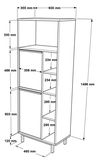купить Офисный шкаф Trendy ON10B-W, multifunctionala (GTR006729) в Кишинёве 