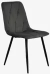 купить Комплект стол и стулья Evelin di Costacurta cтол DT-532R B + 6 стульев YTC-080B Bluvel-14 (Dark grey) в Кишинёве 