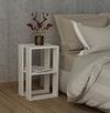 cumpără Noptieră Trendy Lonie, Alb, 34x55x30cm (GTR001504) în Chișinău 