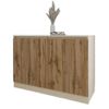 cumpără Comodă Smartex (16452) Т8 120cm Ivory+Stejar Inchis în Chișinău 