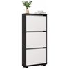 купить Полка для обуви Mobildor-Lux Leo Slim 100x16x125H cm Anthracite/White в Кишинёве 