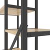 cumpără Raft de depozitare Nex Home Raft metalic Loft Cascade 1090x700x300mm, 5 nivele, PAL, Antracite/Oak Artisan în Chișinău 
