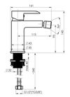 cumpără Baterie pentru bideu Rubineta ULTRA-16 (N) (GRAPHITE) în Chișinău 