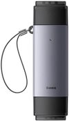 cumpără Cititor de carduri Baseus WKQX060113 2in1 Type-C 3.0 to USB-A 3.0 to TF/SD Lite Series, Black în Chișinău 