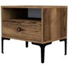 cumpără Noptieră Trendy Lizbon-532, Nuc ,56x50x40cm (GTR001519) în Chișinău 