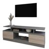 cumpără Comodă TV Smartex (16526) Т9 160cm TV Grafit+Stejar Deschis în Chișinău 