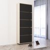 купить Полка для обуви Mobildor-Lux Leo 100x27x203H cm Sonoma/Anthracite в Кишинёве 