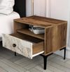 cumpără Noptieră Trendy Lizbon-531, Nuc, Alb, 56x50x40cm (GTR001518) în Chișinău 