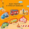 cumpără Puzzle Mideer MD6269 Carte-puzzle cu velcro Trafic aglomerat în Chișinău 