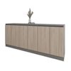 cumpără Comodă Smartex (16482) Т8 180cm Grafit+Stejar Deschis în Chișinău 