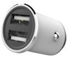 купить Зарядное устройство для автомобиля Helmet HMT-CACLCSI with Lightning Cable 2xUSB 2.4A , Silver в Кишинёве 
