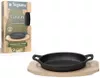 купить Сковорода Tognana 42293 Fusion Taste din fontă 17x11cm, pe suport de lemn в Кишинёве 
