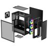 Case ATX Deepcool CK560, w/o PSU,3x120mm ARGB & 1x140mm fans,TG, GPU Holder,1xTypeC, 2xUSB3.0, Black 